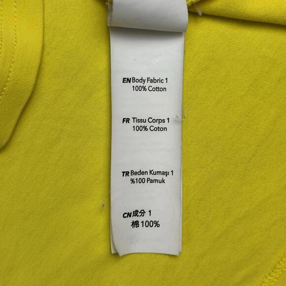 Les Benjamins Yellow Graphic T Shirt Clean Your Soul Cotton Oversized Men Sz XXL - Picture 8 of 9